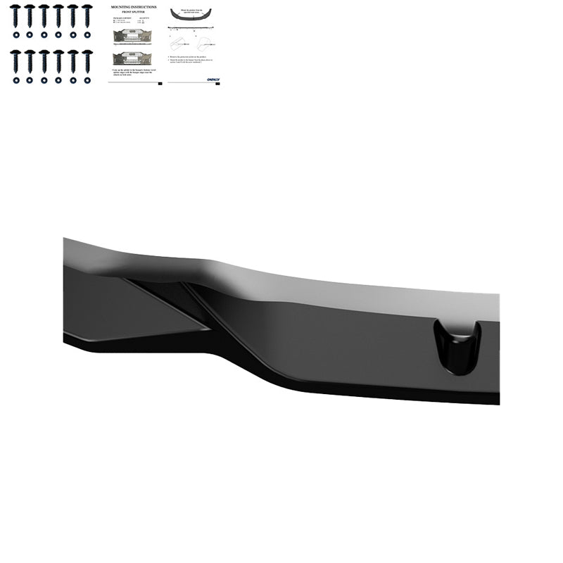 Oneway Frontspoiler passend für BMW X1 F48 M-Pack 2015-2019 - Schwarz glänzend