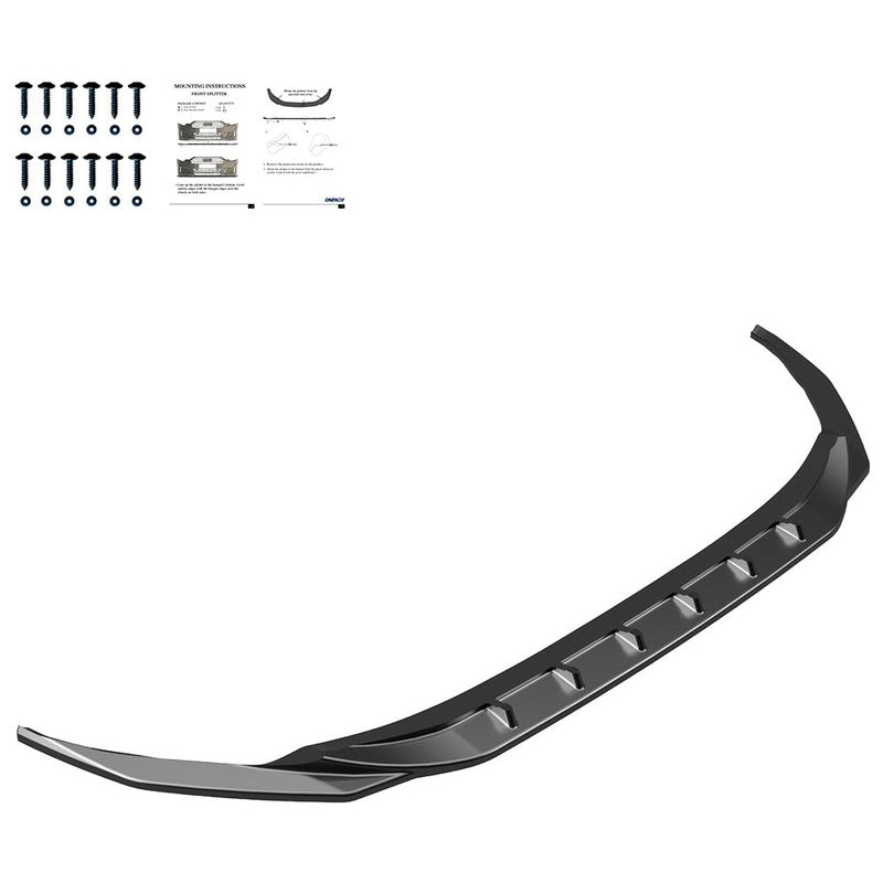 Oneway Frontspoiler passend für Audi A3 (8Y) Limousine/Sportback 2020-2024 exkl. S-Line/S3/RS3 - Schwarz glänzend