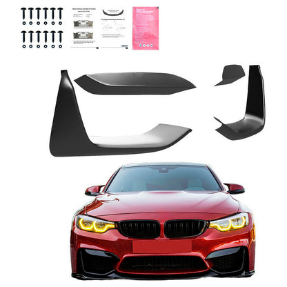 Oneway Front Flaps passend für BMW M3 F80 2014-2018 & M4 F82 2014-2021 - Schwarz glänzend