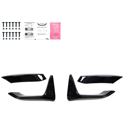 Oneway Front Flaps passend für BMW M3 F80 2014-2018 & M4 F82 2014-2021 - Schwarz glänzend
