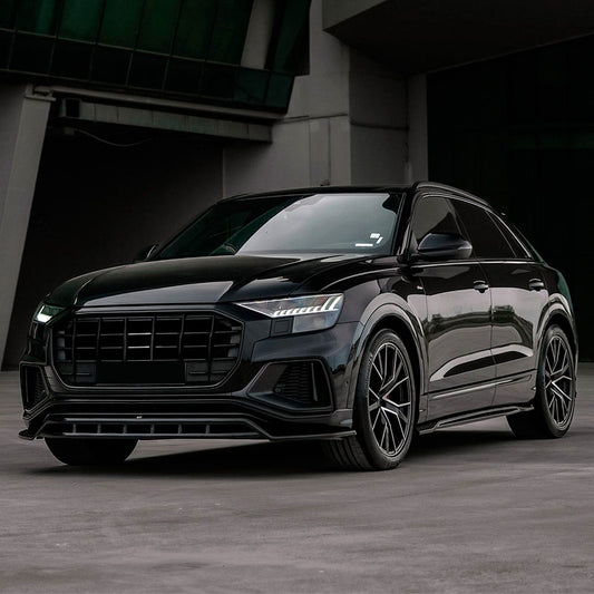 Oneway Frontspoiler passend für Audi Q8 S-Line & SQ8 MK1 2018-2023 - Schwarz glänzend