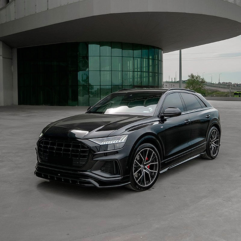 Oneway Frontspoiler passend für Audi Q8 S-Line & SQ8 MK1 2018-2023 - Schwarz glänzend