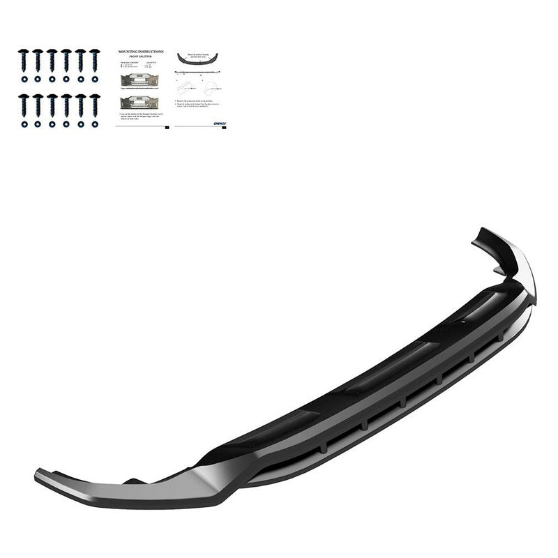 Oneway Frontspoiler passend für Audi Q8 S-Line & SQ8 MK1 2018-2023 - Schwarz glänzend