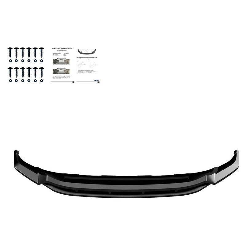 Oneway Frontspoiler passend für Volkswagen Touareg III R-Line 2018-2023 - Schwarz glänzend