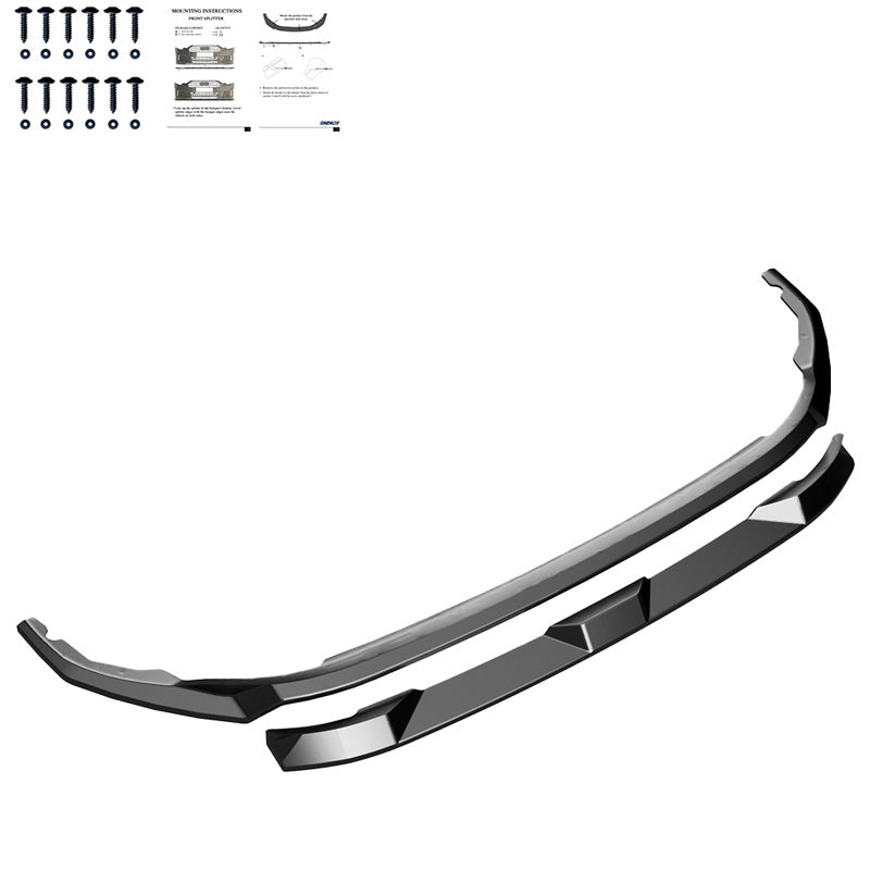 Oneway Frontspoiler passend für Volkswagen Transporter T7 2024- - Schwarz glänzend