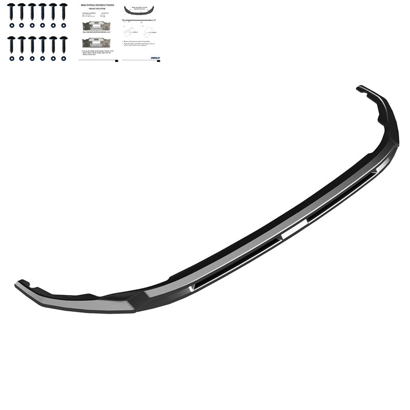 Oneway Frontspoiler passend für Volkswagen Transporter T7 2024- - Schwarz glänzend