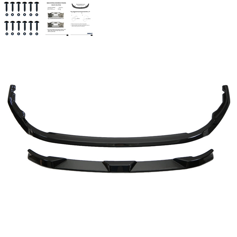 Oneway Frontspoiler passend für Volkswagen Transporter T7 2024- - Schwarz glänzend