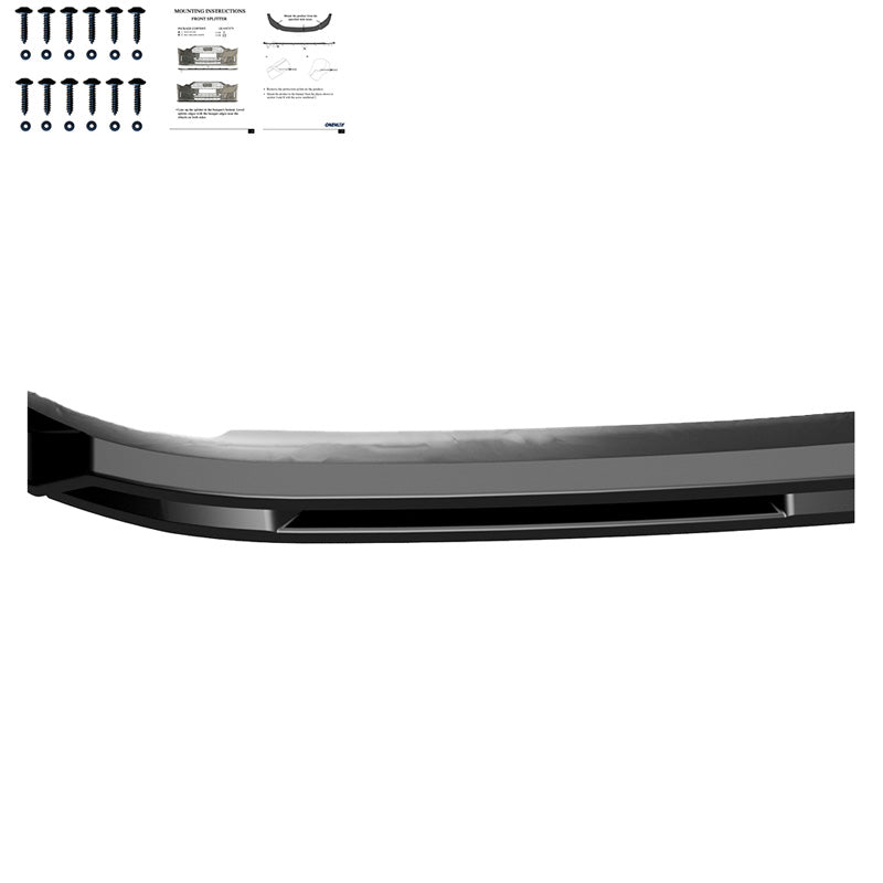 Oneway Frontspoiler passend für Volkswagen Transporter T7 2024- - Schwarz glänzend