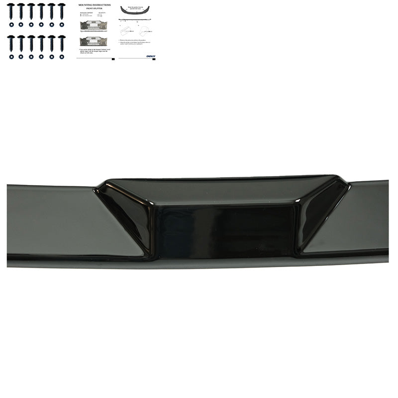 Oneway Frontspoiler passend für Volkswagen Transporter T7 2024- - Schwarz glänzend