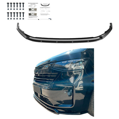 Oneway Frontspoiler passend für Volkswagen Transporter T7 2024- - Schwarz glänzend - Version 2