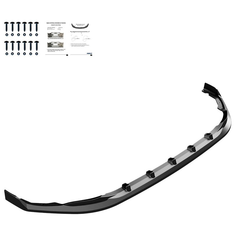 Oneway Frontspoiler passend für Volkswagen Transporter T7 2024- - Schwarz glänzend - Version 5