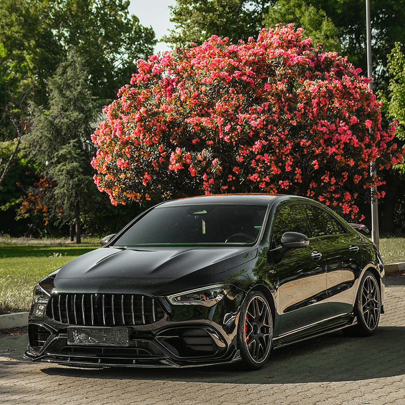 Oneway Frontspoiler passend für Mercedes CLA (C118/X118) Coupe/Shooting Brake CLA45 AMG S Aero Pack 2019-2023 - Schwarz gl...