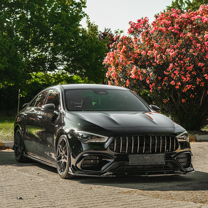 Oneway Frontspoiler passend für Mercedes CLA (C118/X118) Coupe/Shooting Brake CLA45 AMG S Aero Pack 2019-2023 - Schwarz gl...