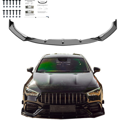 Oneway Frontspoiler passend für Mercedes CLA (C118/X118) Coupe/Shooting Brake CLA45 AMG S Aero Pack 2019-2023 - Schwarz gl...