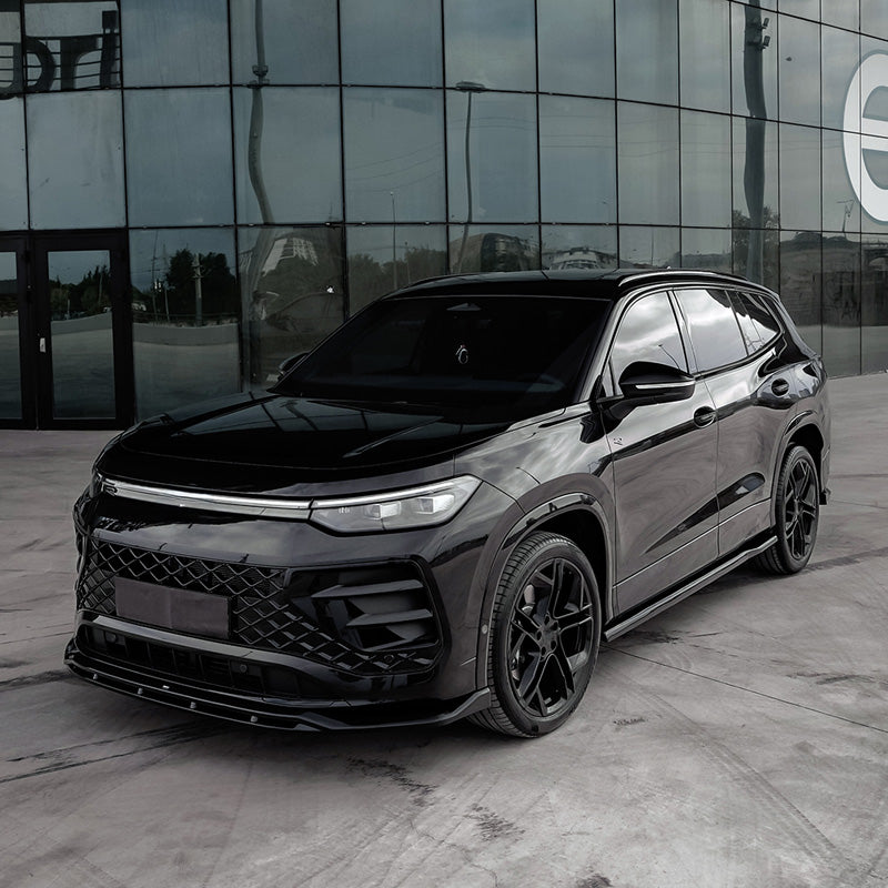 Oneway Frontspoiler passend für Volkswagen Tayron (R41) R-Line 2024- - Schwarz glänzend
