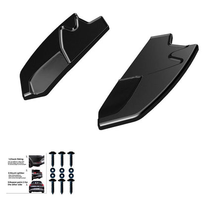 Oneway Heckschürzenansätze (Seitenteile) passend für Alfa Romeo Giulietta 2010-2020 - Schwarz glänzend