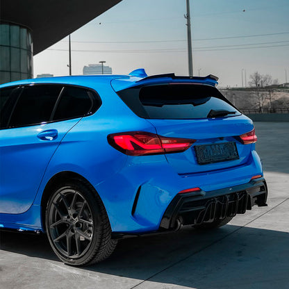 Oneway Heckschürzenansätze (Seitenteile) passend für BMW 1er F40 M-Pack/M135i 2019- - Schwarz glänzend