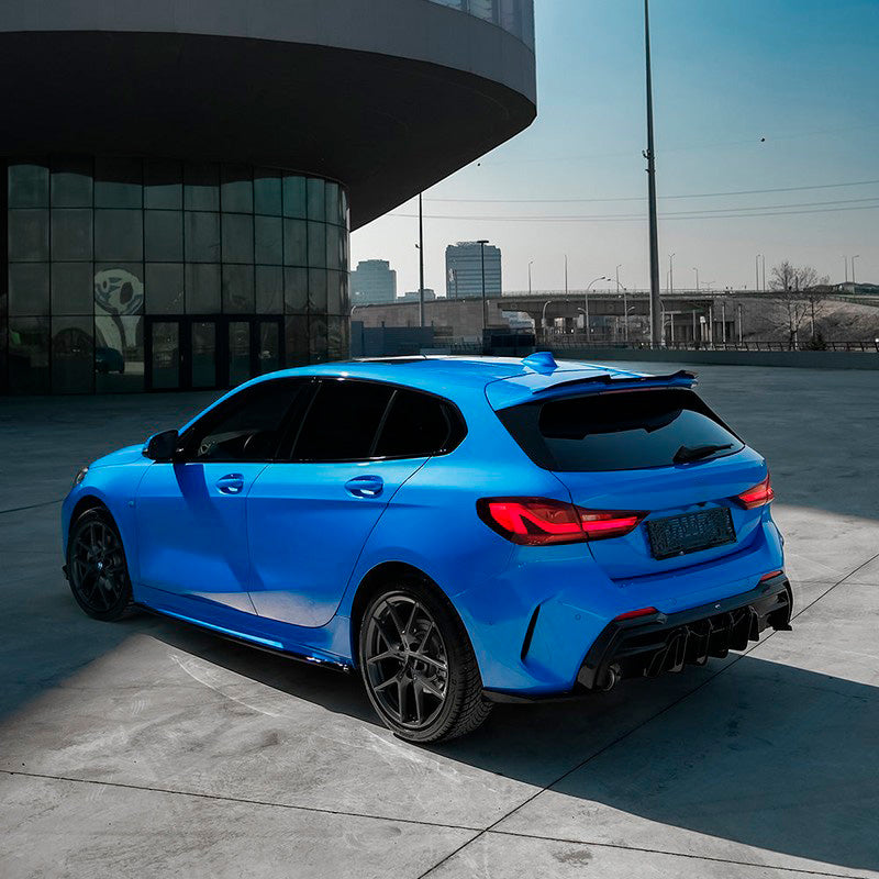 Oneway Heckschürzenansätze (Seitenteile) passend für BMW 1er F40 M-Pack/M135i 2019- - Schwarz glänzend