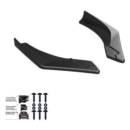 Oneway Heckschürzenansätze (Seitenteile) passend für BMW 1er F40 M-Pack/M135i 2019- - Schwarz glänzend