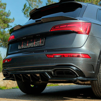 Oneway Heckschürzenansatz passend für Audi Q5 (FY) S-Line Facelift 2020-2024 exkl. Sportback - Schwarz glänzend
