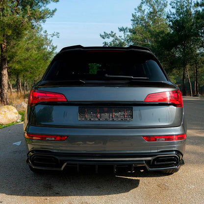 Oneway Heckschürzenansatz passend für Audi Q5 (FY) S-Line Facelift 2020-2024 exkl. Sportback - Schwarz glänzend