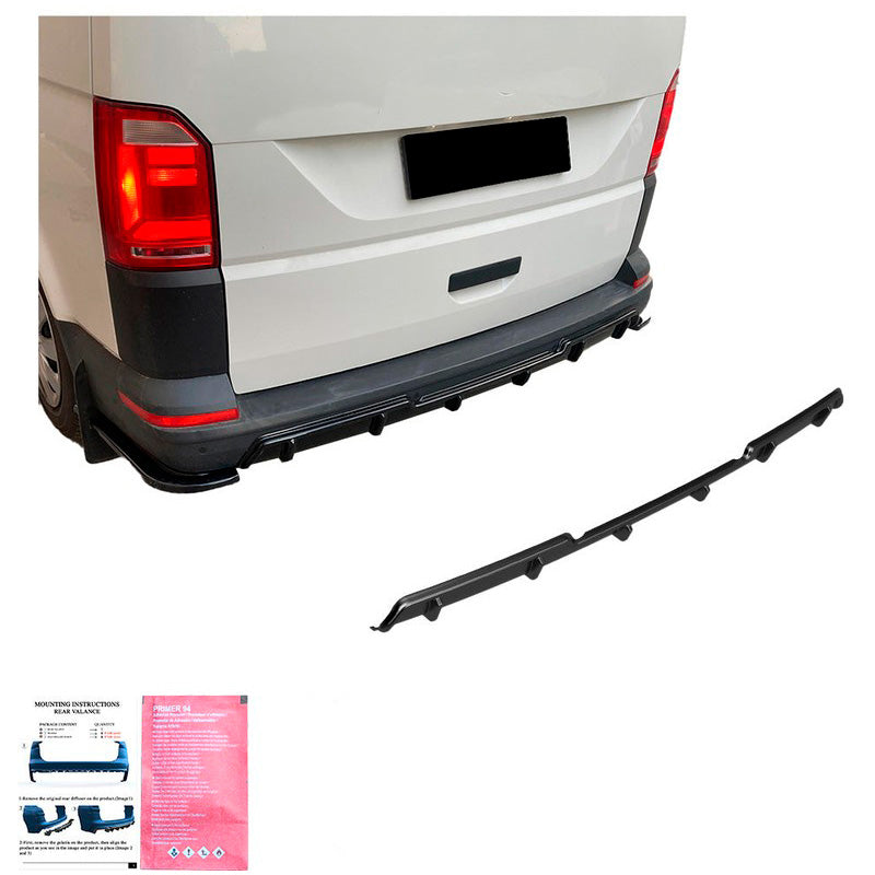 Oneway Heckdiffusor passend für Volkswagen Transporter T6/T6.1 2015-2022 - Schwarz glänzend