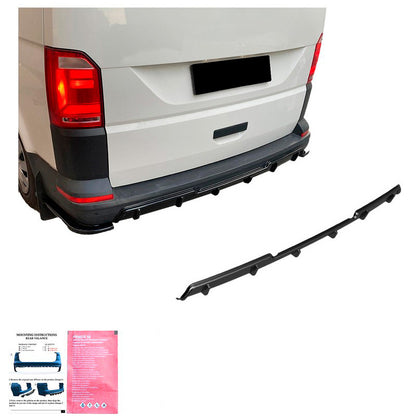 Oneway Heckdiffusor passend für Volkswagen Transporter T6/T6.1 2015-2022 - Schwarz glänzend