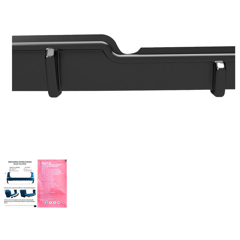 Oneway Heckdiffusor passend für Volkswagen Transporter T6/T6.1 2015-2022 - Schwarz glänzend