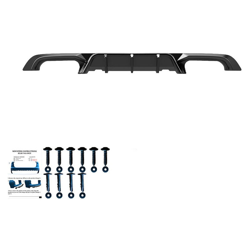 Oneway Heckdiffusor passend für Volkswagen Golf VII HB R 2013-2016 - Schwarz glänzend