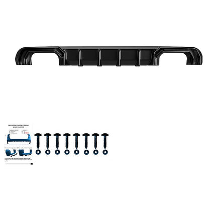 Oneway Heckdiffusor passend für Audi S3 Sportback 8V 2013-2016 - Schwarz glänzend