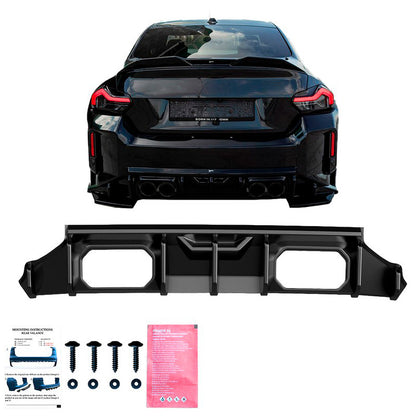 Oneway Heckdiffusor passend für BMW M2 G87 Coupe 2023- - Schwarz glänzend