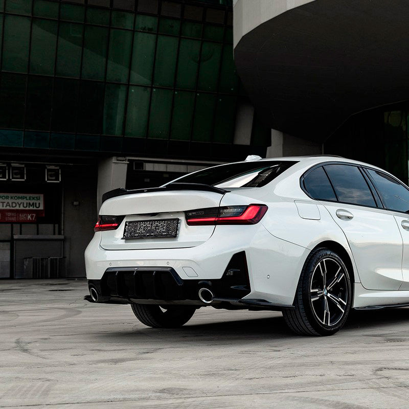 Oneway Heckdiffusor passend für BMW 3er G20/G21 M-Pack Facelift 2022- - Schwarz glänzend