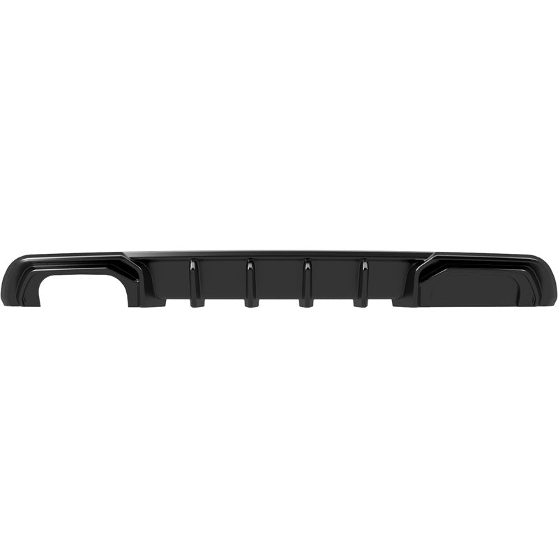 Oneway Heckdiffusor passend für Audi A3 (8V) Limousine Facelift 2016-2020 (Doppelrohr links) - Schwarz glänzend