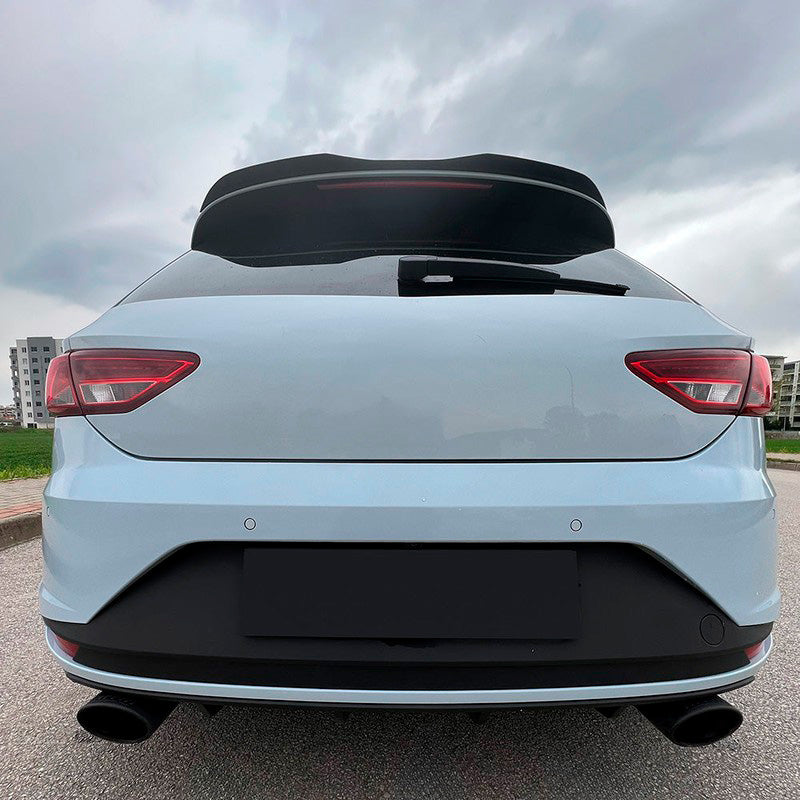 Oneway Dachspoiler (Cap) passend für Seat Leon (5F) HB Cupra 2013-2020 - Schwarz glänzend