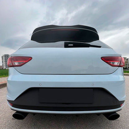 Oneway Dachspoiler (Cap) passend für Seat Leon (5F) HB Cupra 2013-2020 - Schwarz glänzend