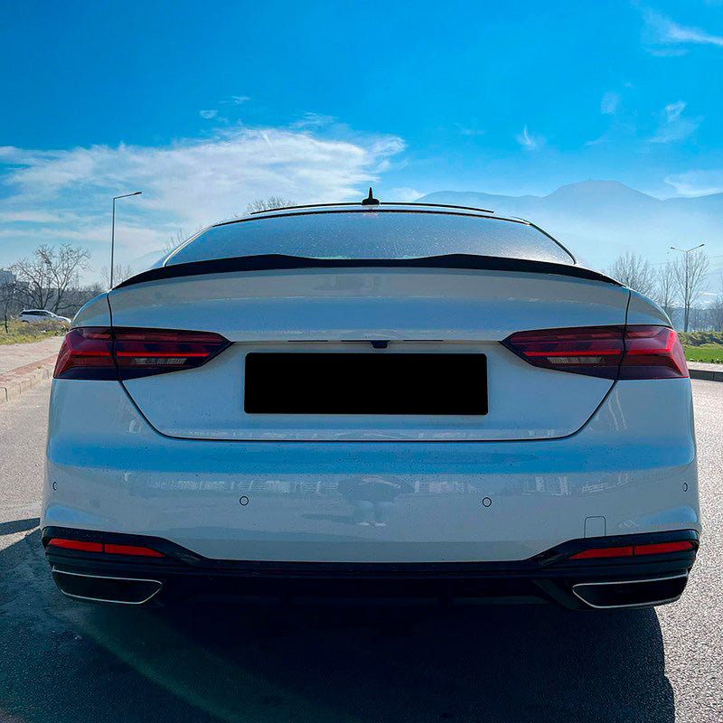 Oneway Heckflügel passend für Audi A5 S-Line F5 Sportback 2016-2019 & Facelift 2019- - Schwarz glänzend