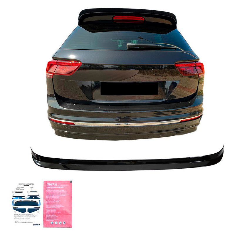 Oneway Dachspoiler (Cap) passend für Volkswagen Tiguan II R-Line 2016-2020 - Schwarz glänzend