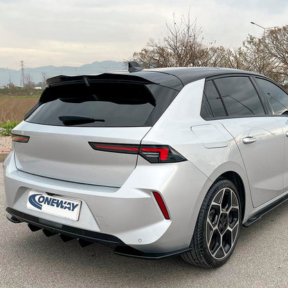 Oneway Dachspoiler (Cap) passend für Opel Astra L HB 5-türer 2021- - Schwarz glänzend