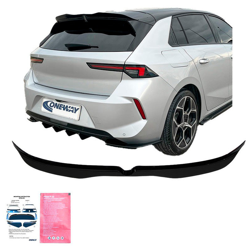 Oneway Dachspoiler (Cap) passend für Opel Astra L HB 5-türer 2021- - Schwarz glänzend