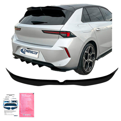 Oneway Dachspoiler (Cap) passend für Opel Astra L HB 5-türer 2021- - Schwarz glänzend