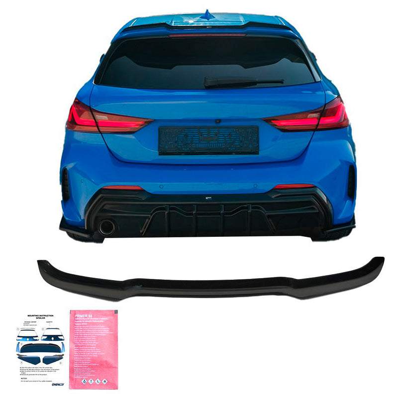Oneway Dachspoiler (Cap) passend für BMW 1er F40 M-Pack/M135i 2019- - Schwarz glänzend