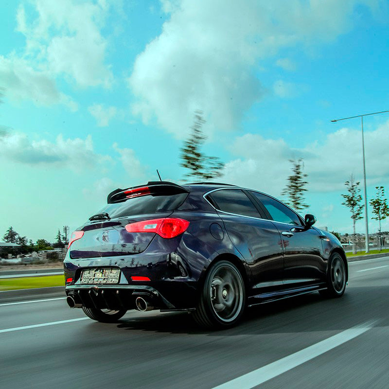 Oneway Dachspoiler (Cap) passend für Alfa Romeo Giulietta 2010-2020 - Schwarz glänzend