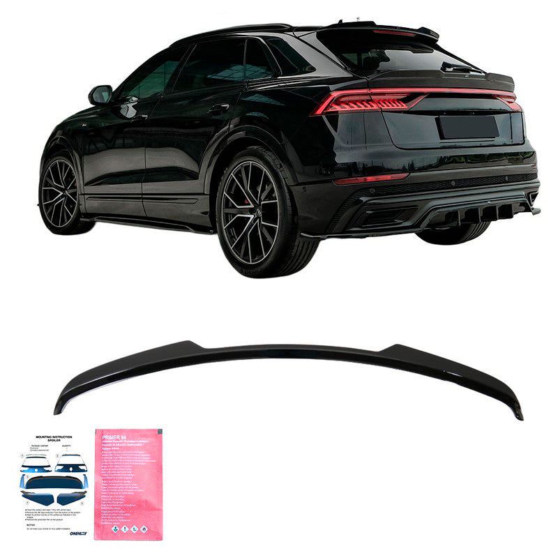 Oneway Dachspoiler (Cap) passend für Audi Q8 S-Line & SQ8 2018- - Schwarz glänzend