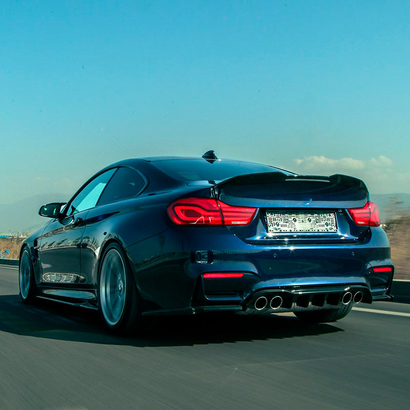 Oneway Heckflügel passend für BMW M4 F82 2014-2021 - Schwarz glänzend