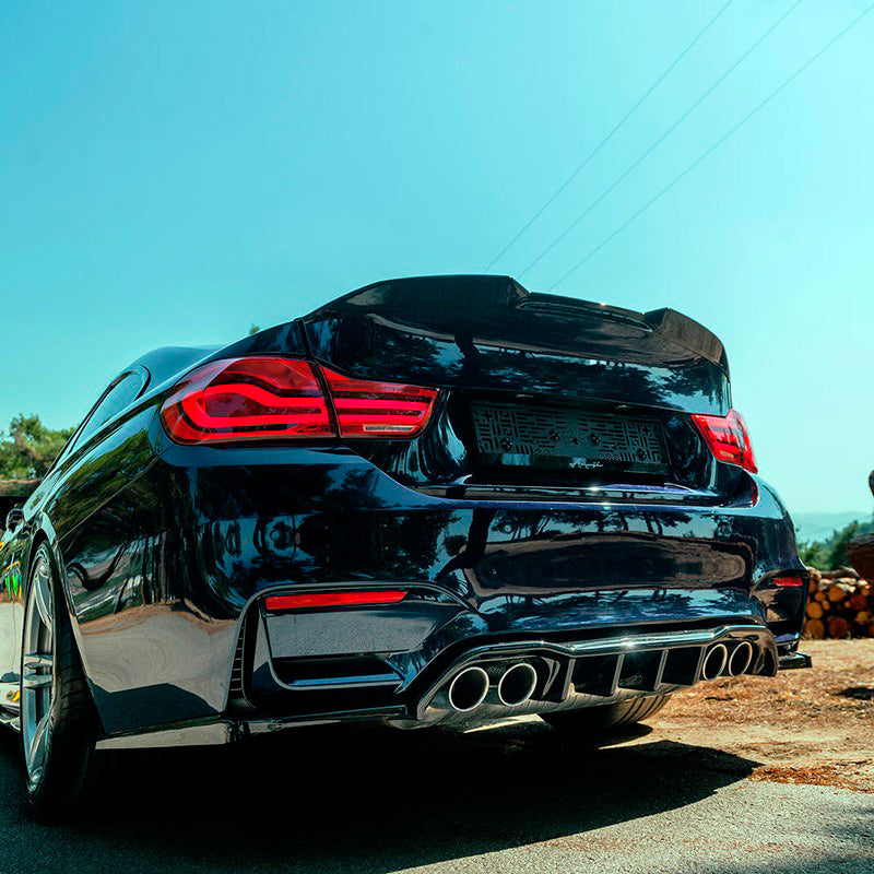 Oneway Heckflügel passend für BMW M4 F82 2014-2021 - Schwarz glänzend