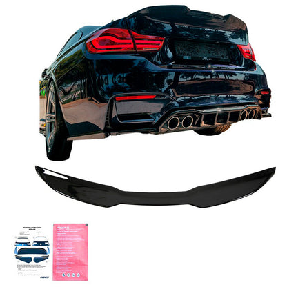 Oneway Heckflügel passend für BMW M4 F82 2014-2021 - Schwarz glänzend