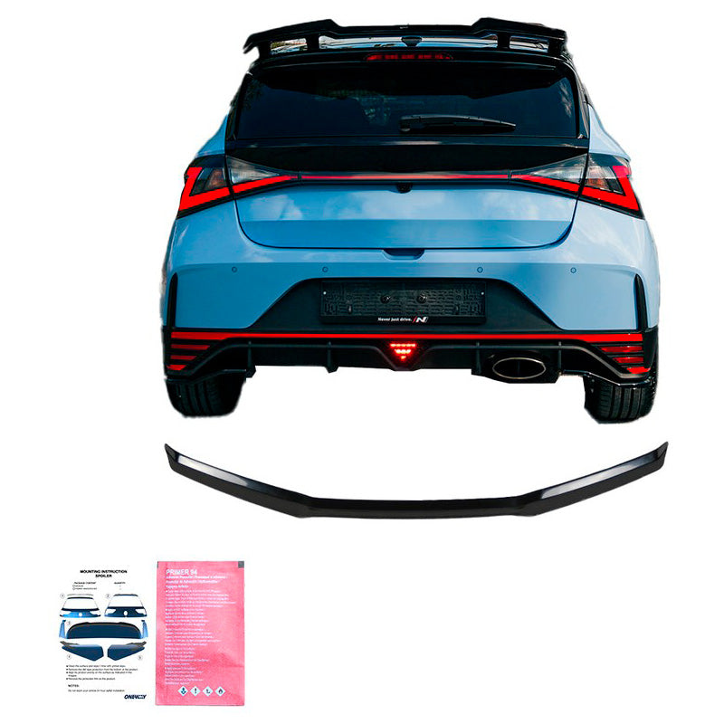 Oneway Dachspoiler (Cap) passend für Hyundai I20 N MK3 2020- - Schwarz glänzend