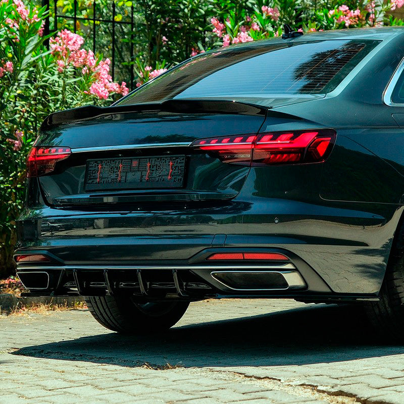 Oneway Heckflügel passend für Audi A4 (B9) Limousine Facelift 2019-2024 - Schwarz glänzend