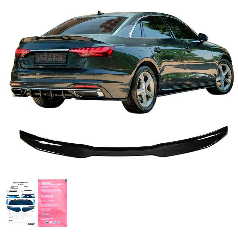 Oneway Heckflügel passend für Audi A4 (B9) Limousine Facelift 2019-2024 - Schwarz glänzend