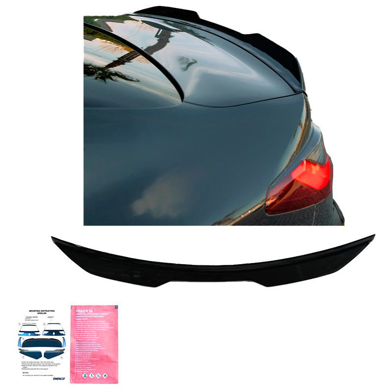 Oneway Heckflügel passend für BMW M4/4er G22/G23 Coupe/Cabrio M-Pack/M440i 2020- - Schwarz glänzend